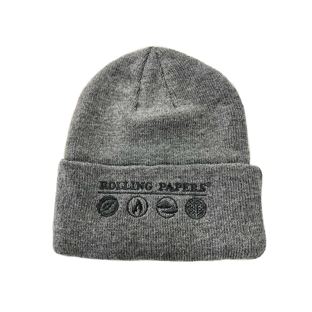 ROLLING PAPERS KNIT HAT GREY
