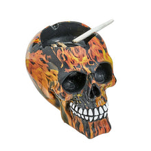 Load image into Gallery viewer, FLAME DESIGN SKULL ASH TRAY
