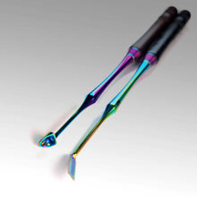 Load image into Gallery viewer, BLACK WOOD RAINBOW SPATULA DABBER
