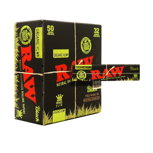 RAW KING SIZE BLACK ORGANIC BOX
