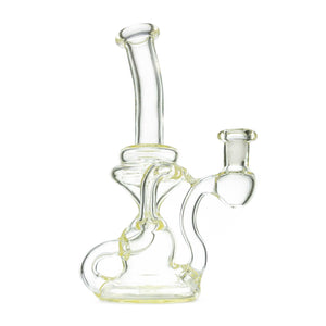 N3RD GLASS 10MM RECYCLER - YELLOW