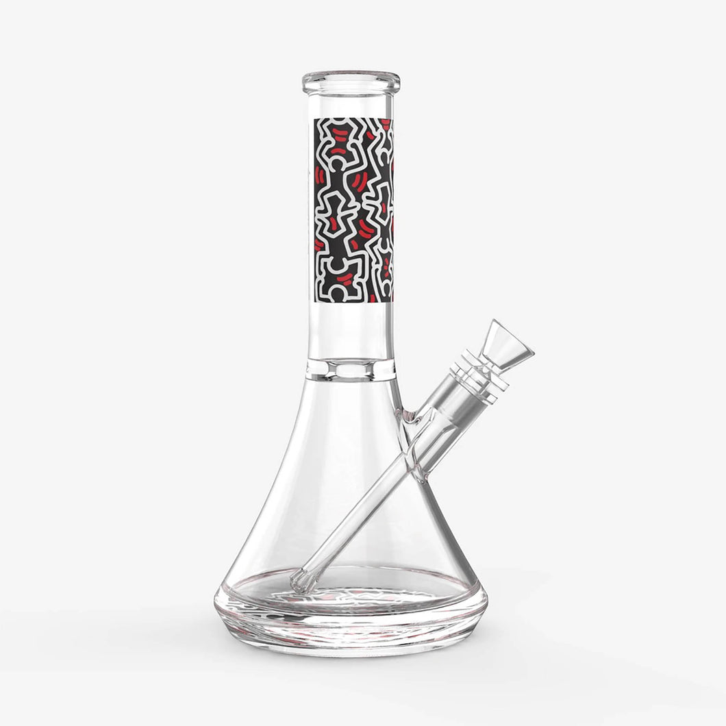 KEITH HARING GLASS WATER PIPE
