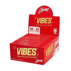 Vibes - Papers - King Size Slim - Hemp (Red) BOX