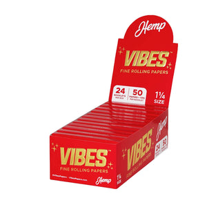 Vibes - Papers with Filters - 1 1/4 - Hemp BOX